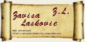 Zaviša Lasković vizit kartica